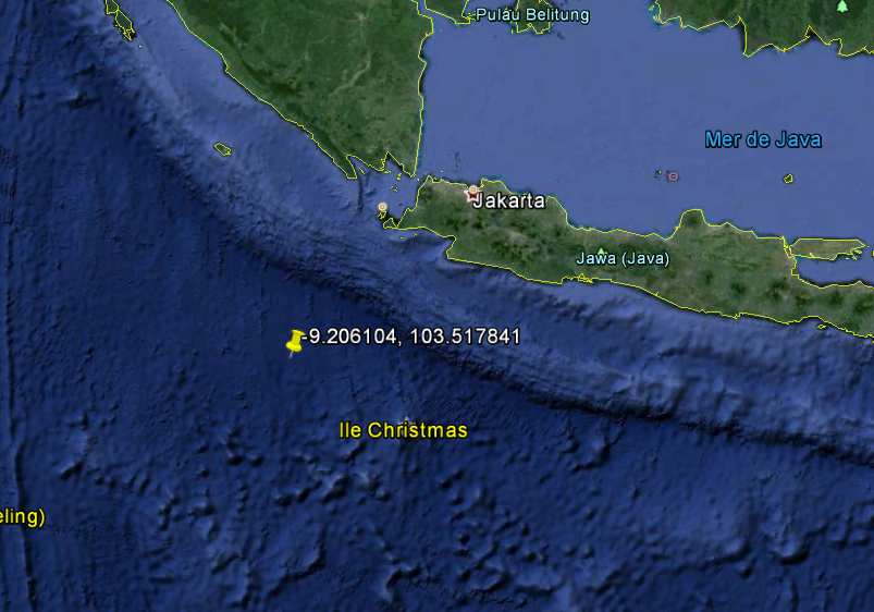 EXCLUSIVITE: Coordonnées et photos du vol MH370 de la Malaysia Airlines
