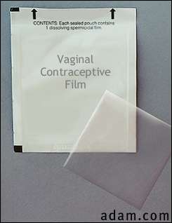 Vaginal contraceptive film